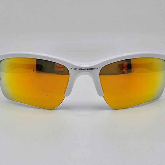 Oakley OO9200-03 Quarter Jacket White Frame Fire Iridium Lens Sunglasses Kids - Picture 2 of 13